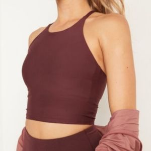 Old Navy Powersoft Burgundy Sports Bra